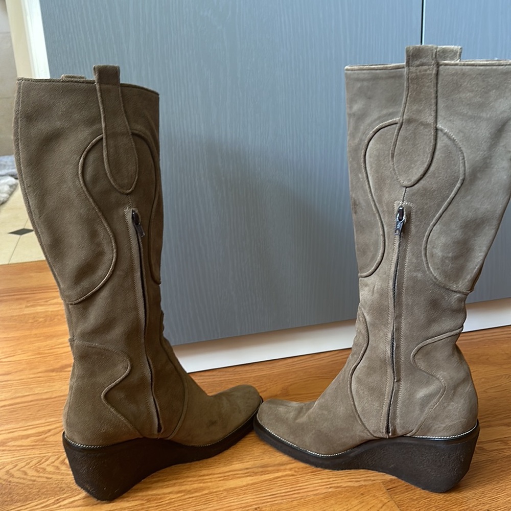 Maria pino Suede leather boots - Picture 3 of 5